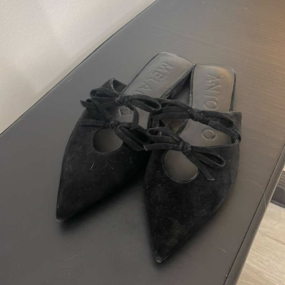 Antonio Melani black bow shoes